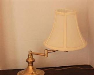Swing Arm Brass Desk Lamp
