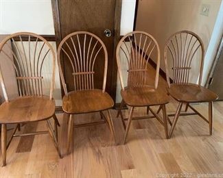 Very Nice Wheat Back Dining Chairs