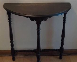 Vintage Half Moon Side or Accent Table