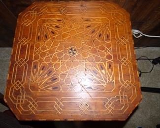 Close-Up of Inlaid Table