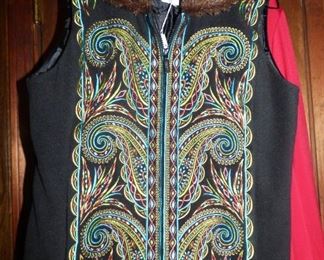 Bob Mackie Embroidered Vest