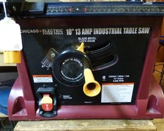 Chicago 10" 13 Amp Industrial Table Saw