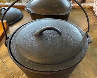 Cast Iron Pot with Top and Handle $75