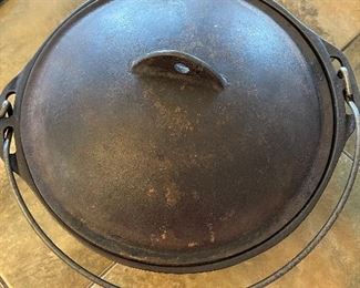 Cast Iron Pot with Top and Handle $100