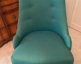 Perfect Condition! Pair of Green Fabric Chairs. $600