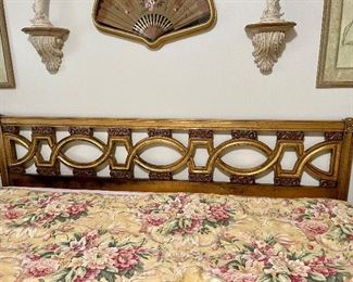 Hollywood Gold Kingsize Headboard $750