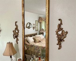 Large French Gold Mirror $750