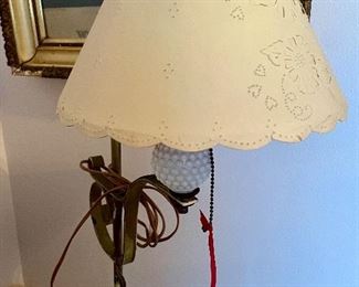 Milk Glass Lamp