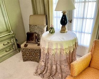 Upholstered Chair in Pristine Condition. $250