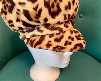 Adolfo Realties Leopard Hat $40