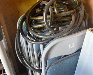Hoses                                                                                                                          Price $20.00 ALL                                                                             Folding Chairs   (5)                                                                                   Price $20.00 ALL