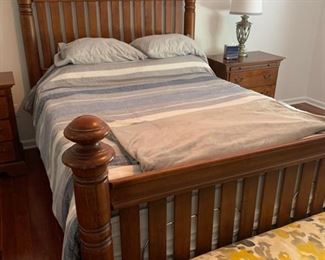 Queen Size Bed Headboard 67"H x 68"W Footboard 42"H x 68"W                                                                                       Price $200.00 ALL