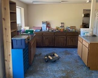 Cabinets and School Supplies