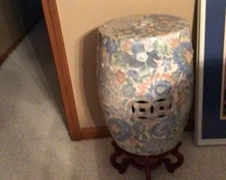 Asian Ceramic End Table