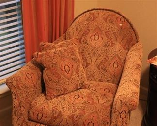 Chair with matching pillows