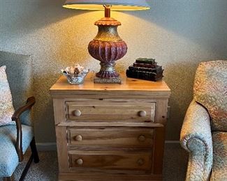 Medium size dresser and lamp