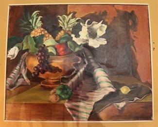 Vintage painting on canvas 