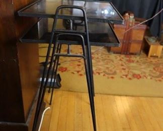 Mid century nesting TV trays