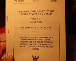 Vintage political ephemera