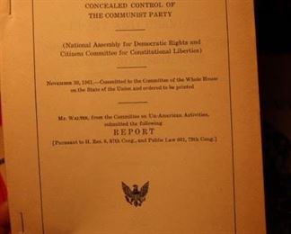 Vintage political ephemera