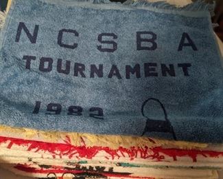 ASSORTED VINTAGE BOWLING TOWELS