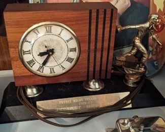 Bowling Clock Trophy