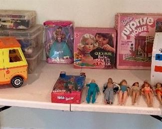 Various Boxes of Barbie Clothes & Accessories