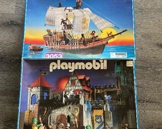 2-Large Playmobil Sets-They are not in box-but in totes 