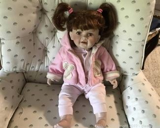 Sweet Porcelain Baby Doll From The Royal Cathy Collection