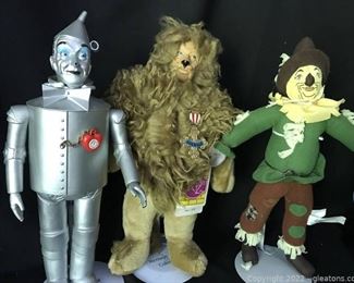 Wizzard of Oz tin Man Lion and Scare Crow