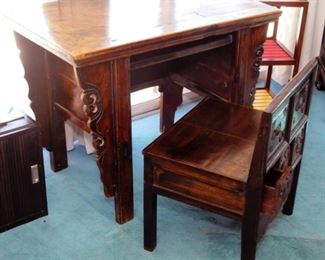 Desk with chair - chair has drawers