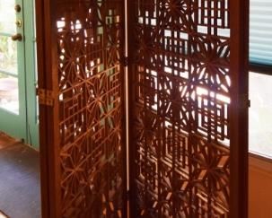 Teak screen