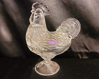 Waterford Marquis Crystal Rooster Box, Marked