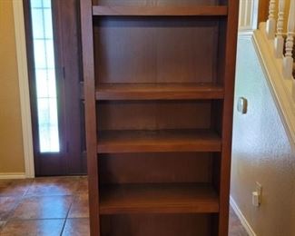 Mission Style Wooden Bookshelves