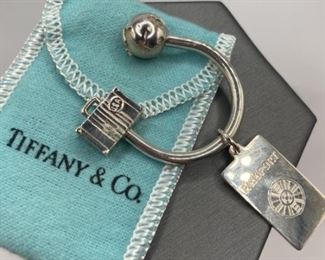 Tiffany & Co Key Chain w/ Charm- 925 Silver &
25.81 Grams