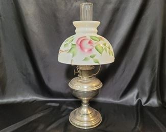 Vintage Hurricane Parlor Lamp by Aladdin, London