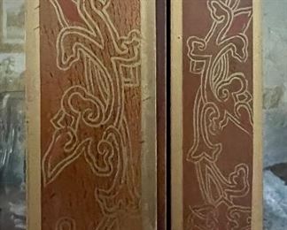 Door detail of chinoiserie cabinet