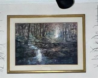 Iron work hand crafted in the Carolinas; lithograph