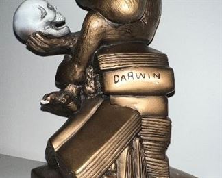 Side view of figurine