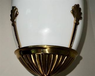 Detail view of Art Deco lamp