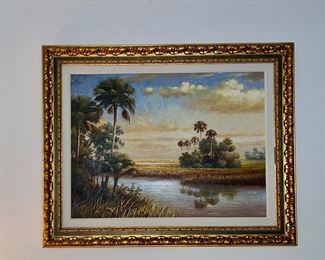 Flores landscape painting