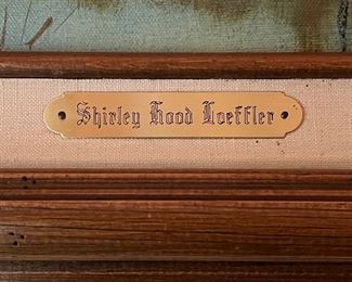 Artist's name plate