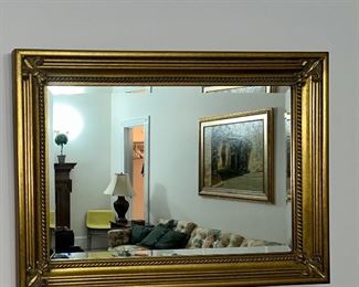 Beveled wall mirror