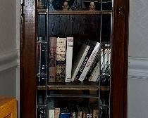 Bookcase with leaded glass (pair)