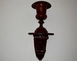 Wall sconce & vase (pair of both)