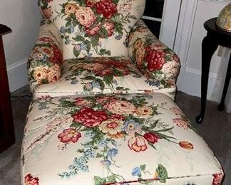 Baker armchair and ottoman