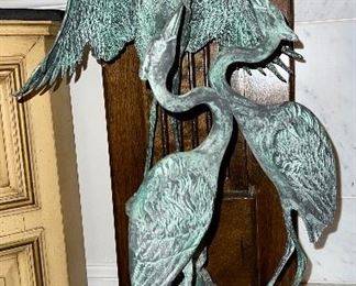 Toyo heron sculpture