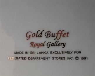 Hot Air balloon plates maker's mark