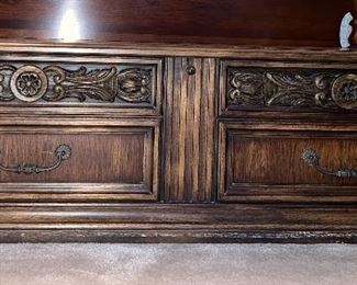 Front view of cedar chest