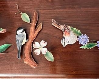 Metal hand painted decor